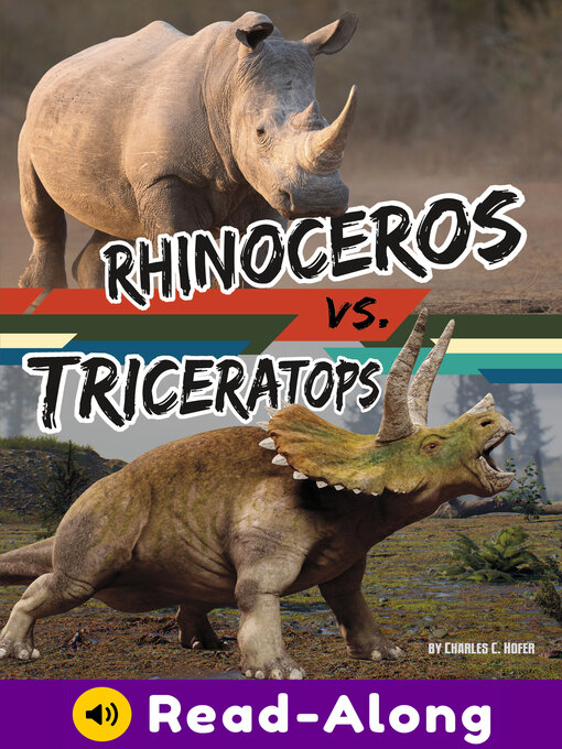 Cover image for Rhinoceros vs. Triceratops